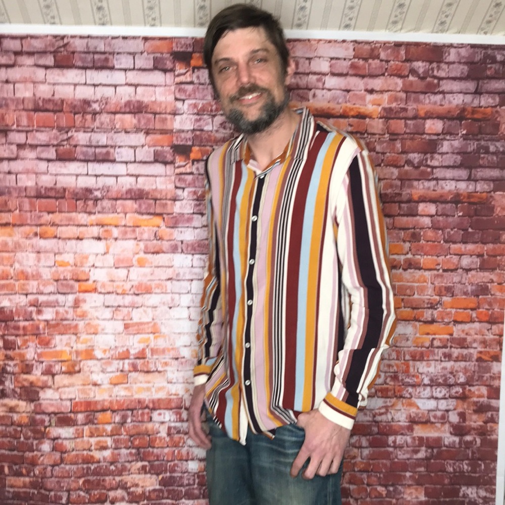Striped Multicolor Men's Shirt